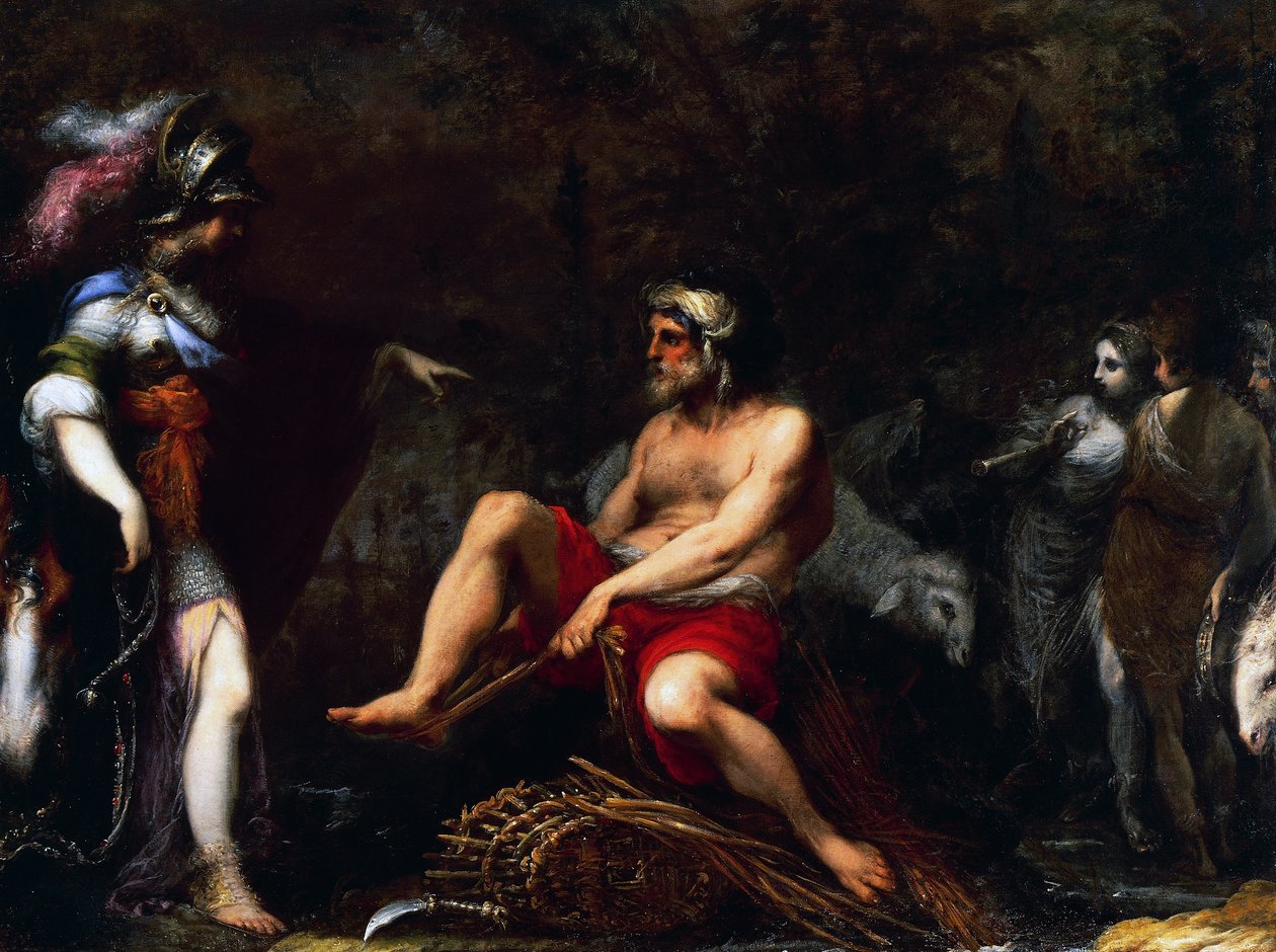 Erminia among the shepherds by Cecco  Bravo