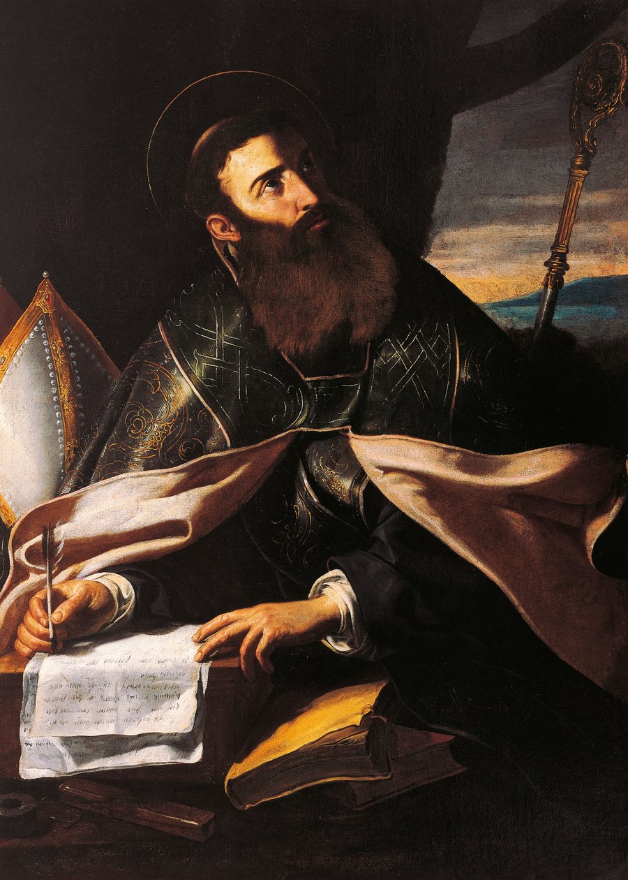 Portrait of St. Augustine of Hippo by Cecco de Caravaggio