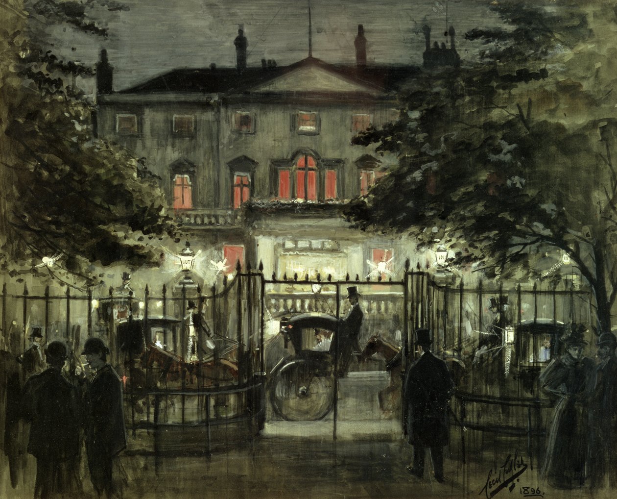 Naval and Military Club, 1896 by Cecil Cutler