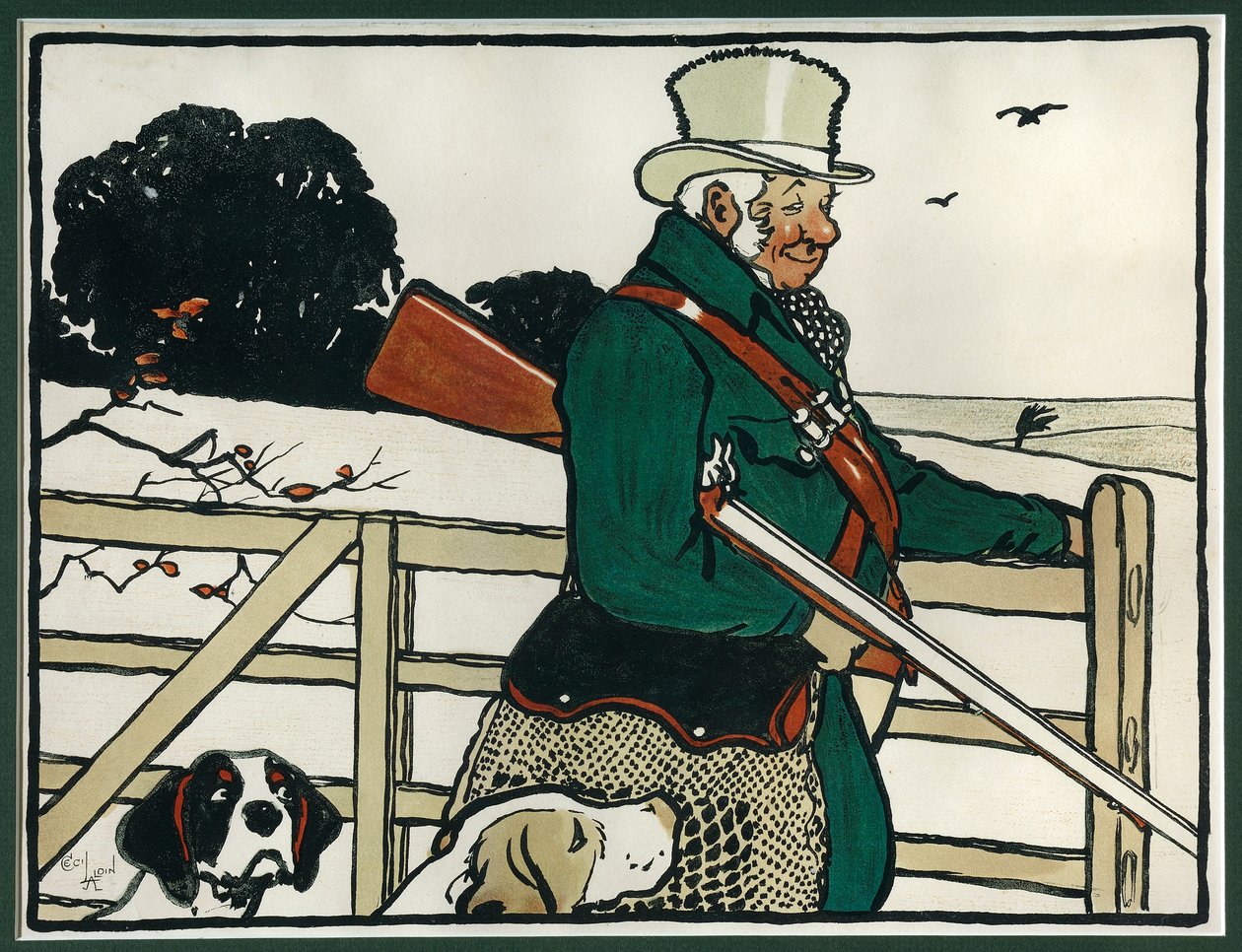 Old English Sports and Games: Shooting by Cecil Charles Windsor Aldin