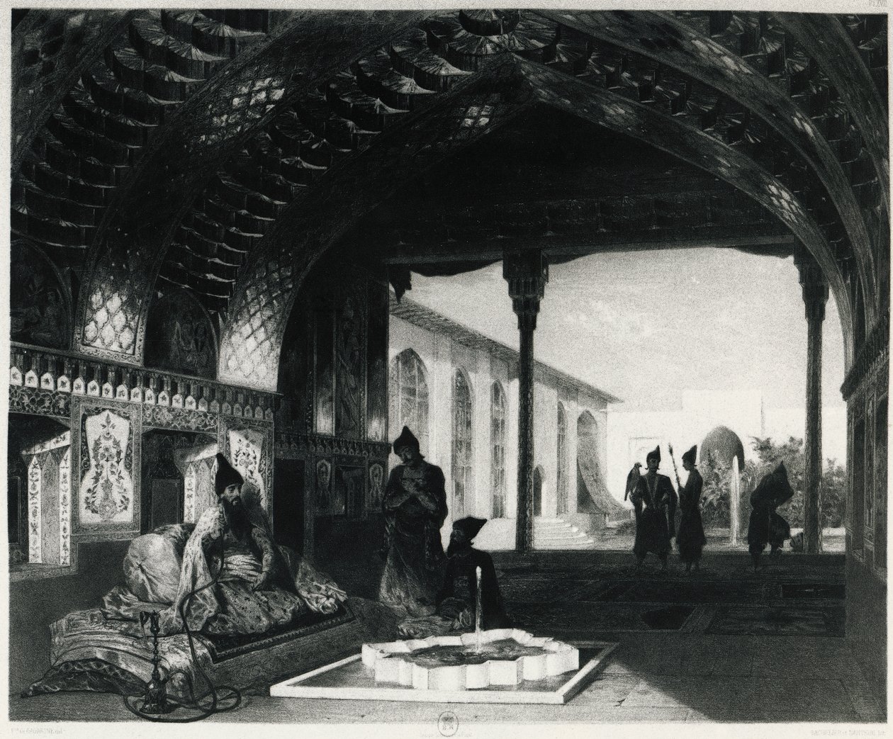 The Hall of Mirrors in the Palace of the Sardar of Yerevan, by Celestin Francois Nanteuil (1813-1873), Armenia by Celestin Francois Nanteuil