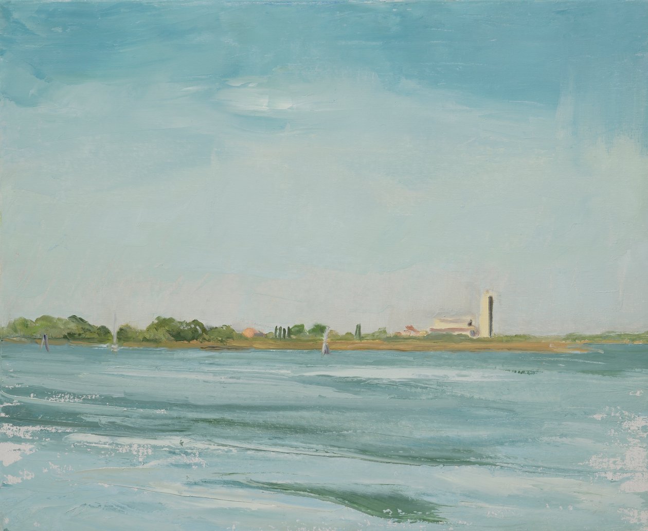Torcello from Burano, Venice by Celia Montague