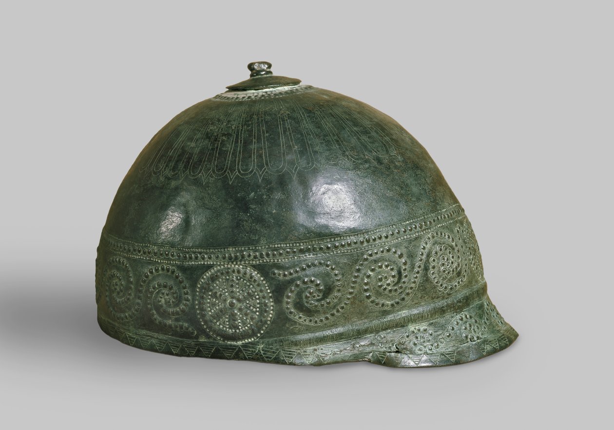 Helmet, Italo-Celtic, 3rd century BC (bronze) by Celtic