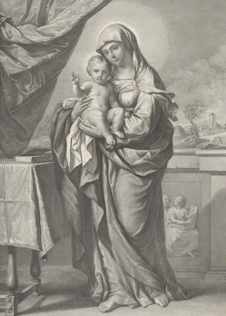 Virgin and Child, 19th century by Cesare Ferreri