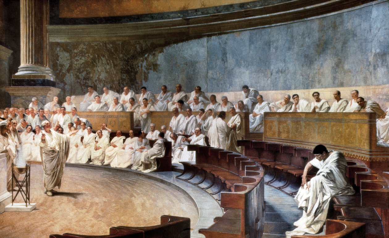 Cicero in the Senate denouncing Catiline by Cesare Maccari