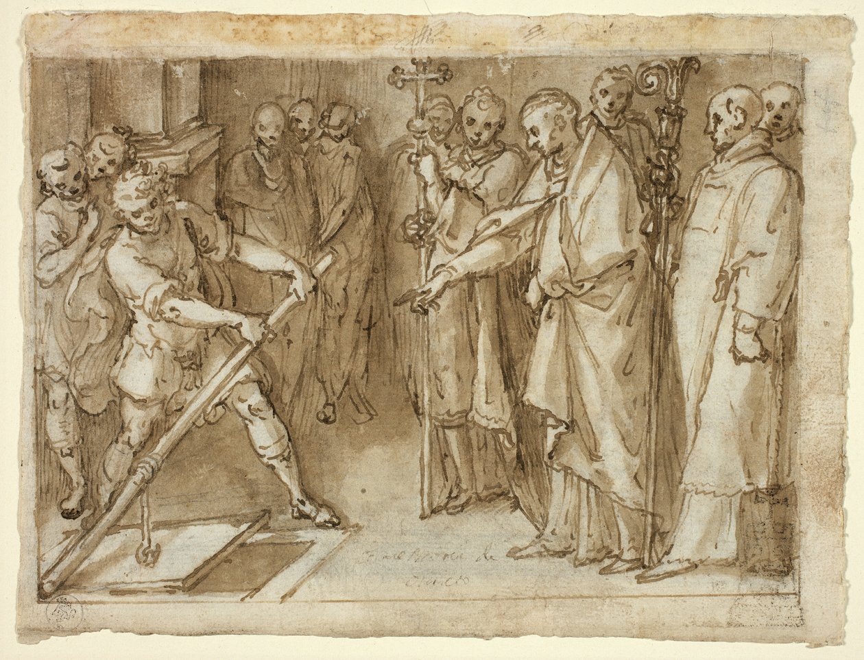Saint Charles Borromeo Supervising the Opening of a Crypt by Cesare Nebbia