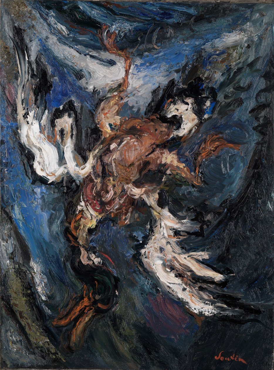 Duck on Blue Background by Chaim Soutine