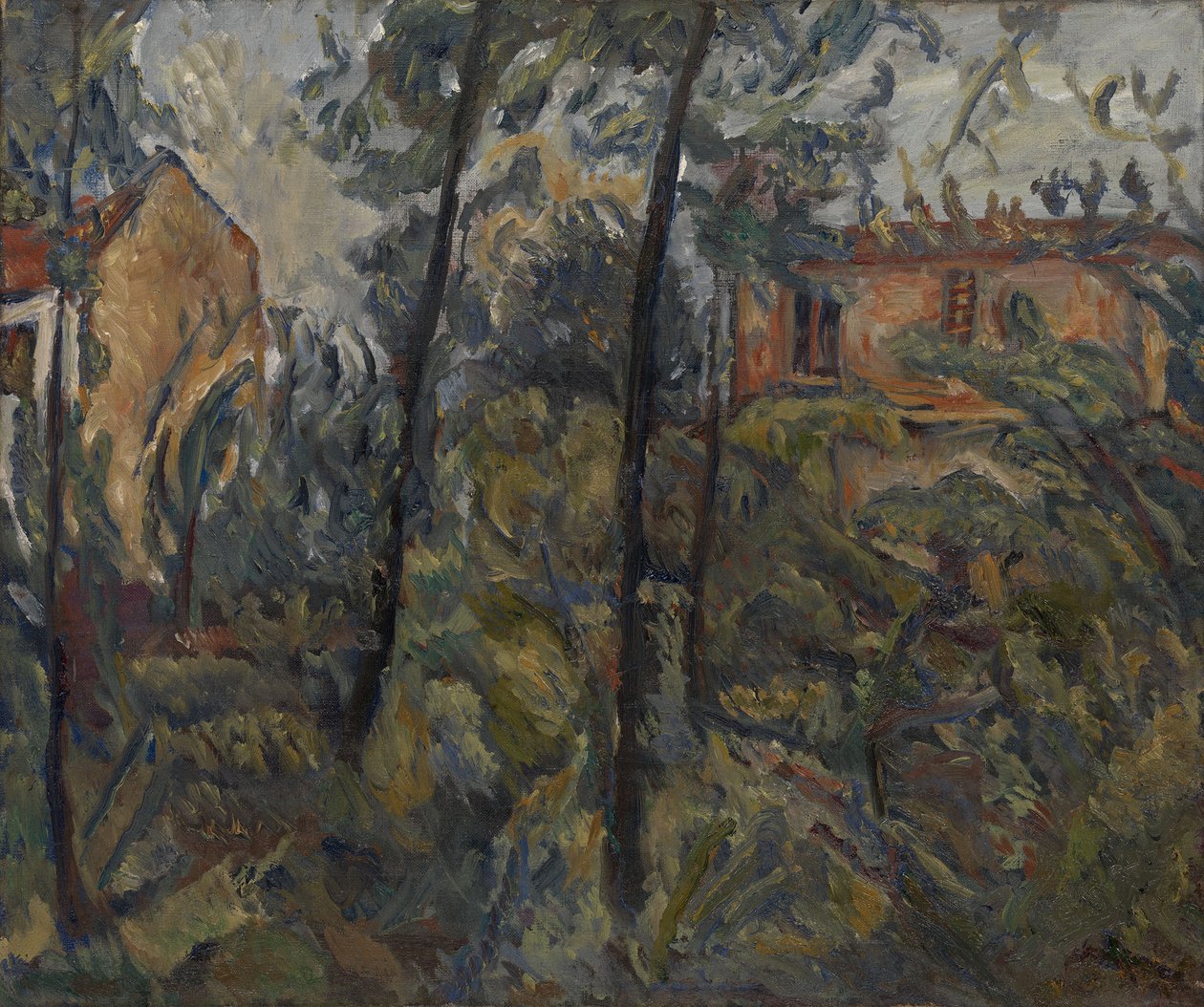 Landscape with Houses, c1918 by Chaim Soutine