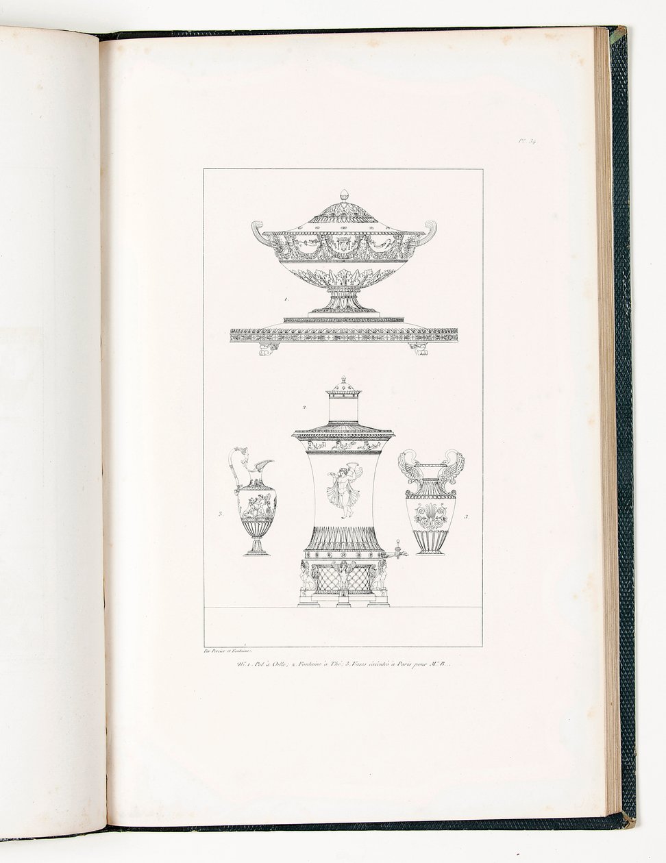 Tureen, tea urn and vases made from silver and vermeil, from 