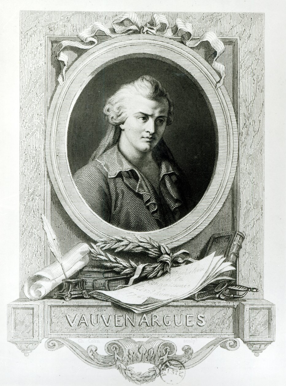 Luc de Clapiers (1715-47) Marquis of Vauvenargues by Charles Amedee Colin