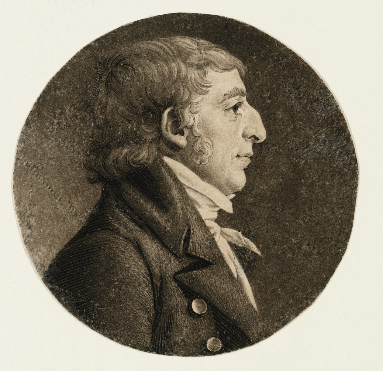 Benjamin King, 1806 by Charles Balthazar Julien Févret de Saint Mémin