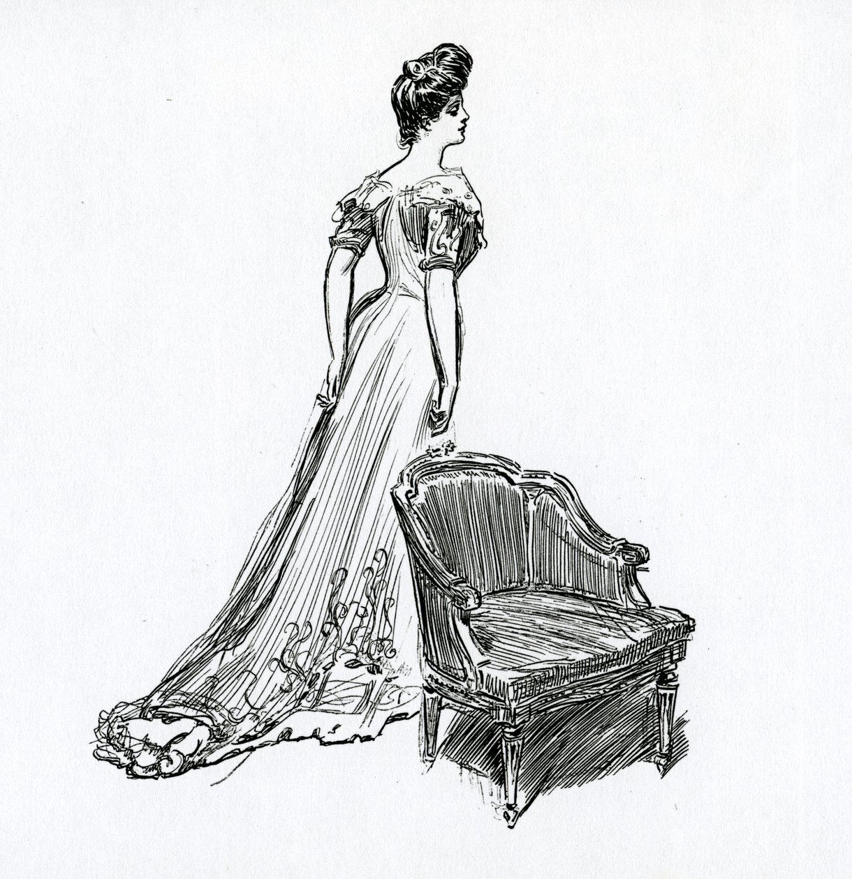 A Gibson Girl, c.1902 by Charles Dana Gibson