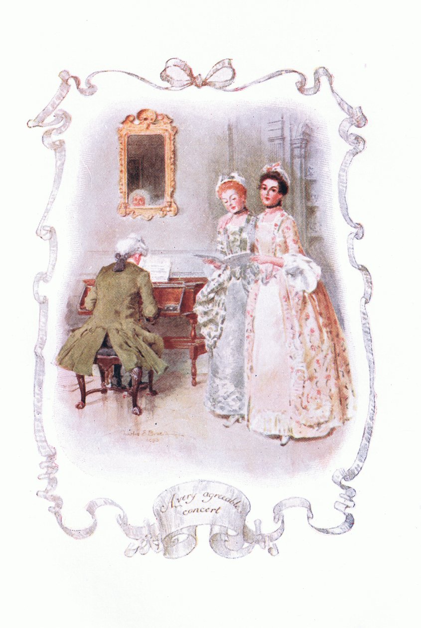 A Very Agreeable Concert, from The Vicar of Wakefield Published by J M Dent & Son Ltd, 1920s by Charles Edmund Brock