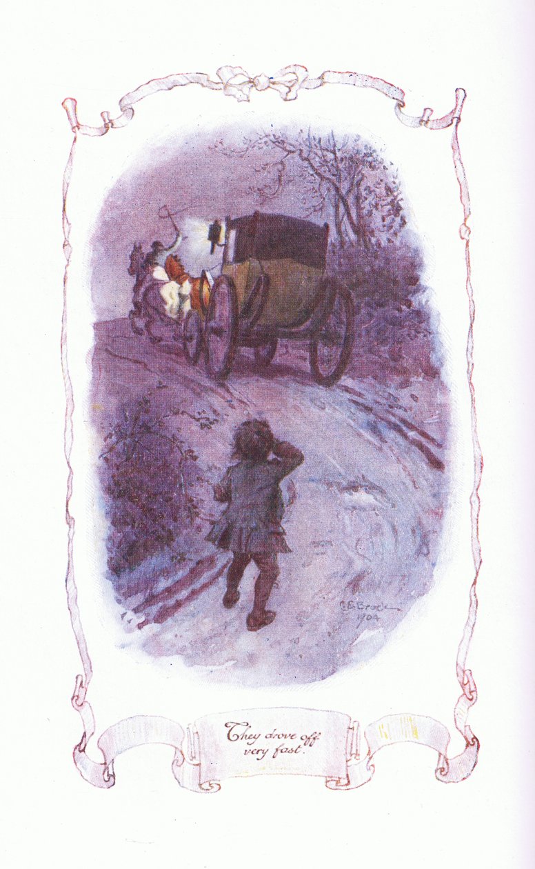 They Drove Off Very Fast, from The Vicar of Wakefield Published by J M Dent & Son Ltd, 1920s by Charles Edmund Brock