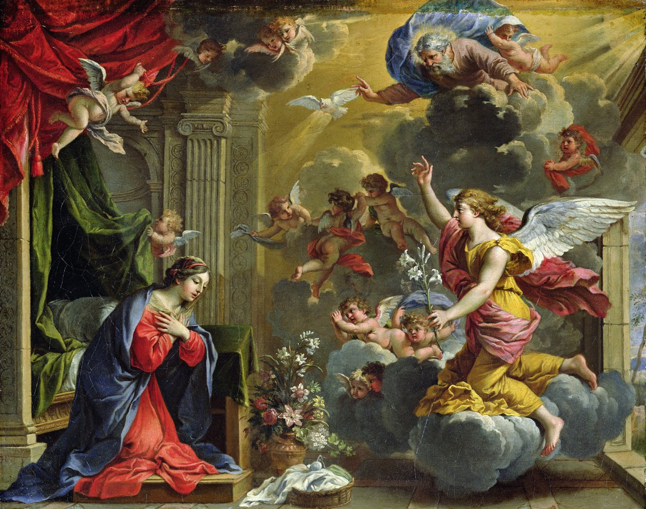 The Annunciation by Charles Francois Poerson
