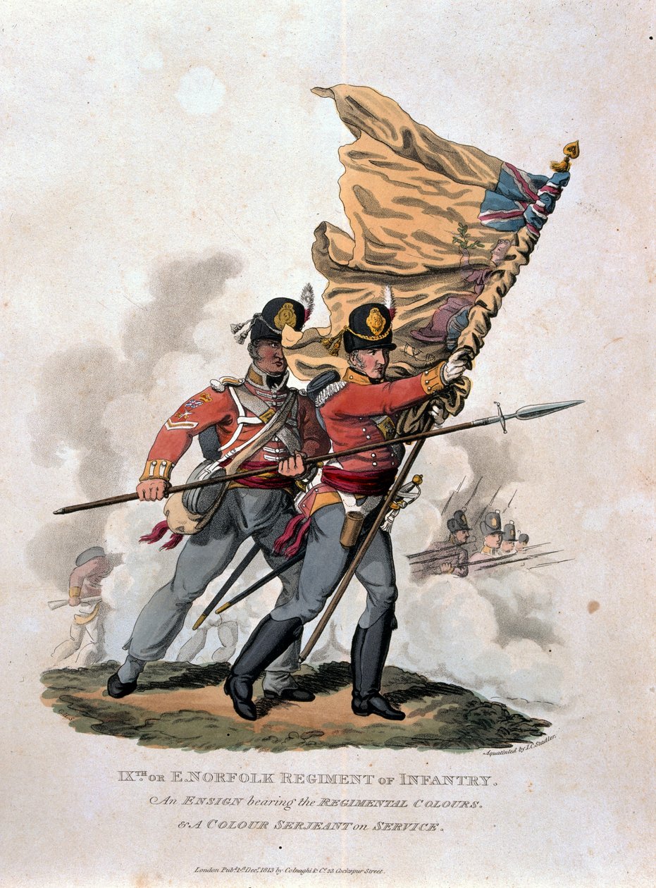 9th, or E Norfolk Regiment of Infantry by Charles Hamilton Smith