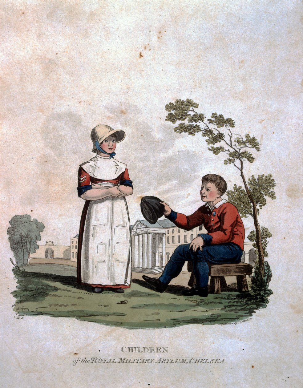 Children at the Royal Military Asylum, Chelsea, from 