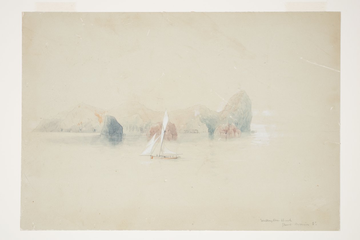 Wellington Head, Great Barrier Island by Charles Heaphy