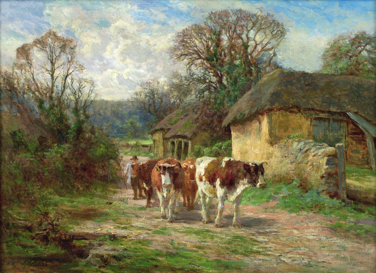 By the Barn by Charles James Adams