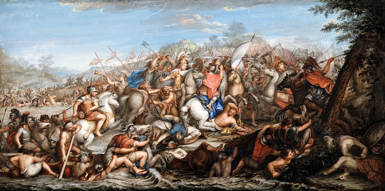Alexander Crossing the River Granicus by Charles Le Brun
