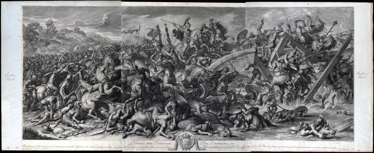 Battle at the Milvian Bridge by Charles Le Brun