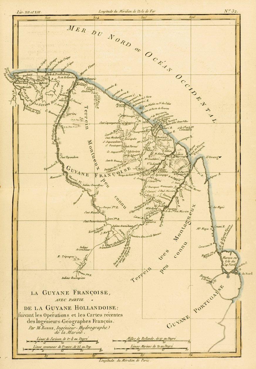 French Guyana, with Part of Dutch Guyana, from 