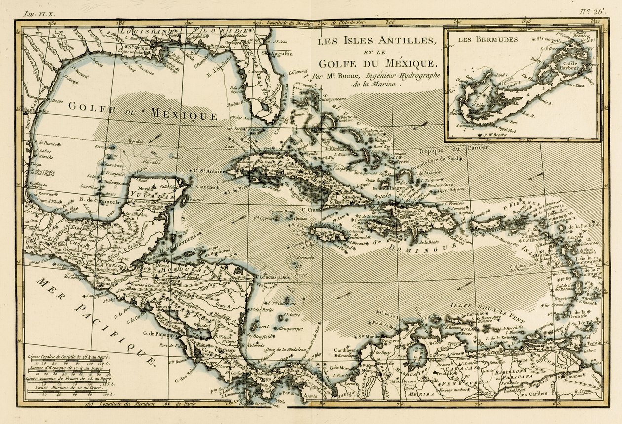 The Antilles and the Gulf of Mexico, from 