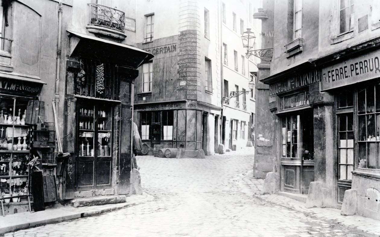 Crossroads of the Fromentel, Saint-Hilaire, Jean-de-Beauvais, Charretiere et Mont-de-Marsan Streets, Paris by Charles Marville