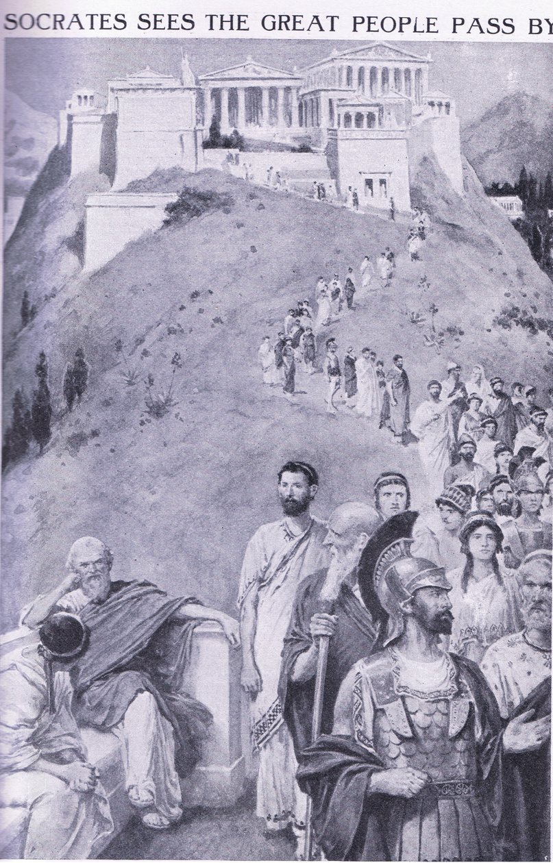 Socrates Sees the Great People Pass By by Charles Mills Sheldon