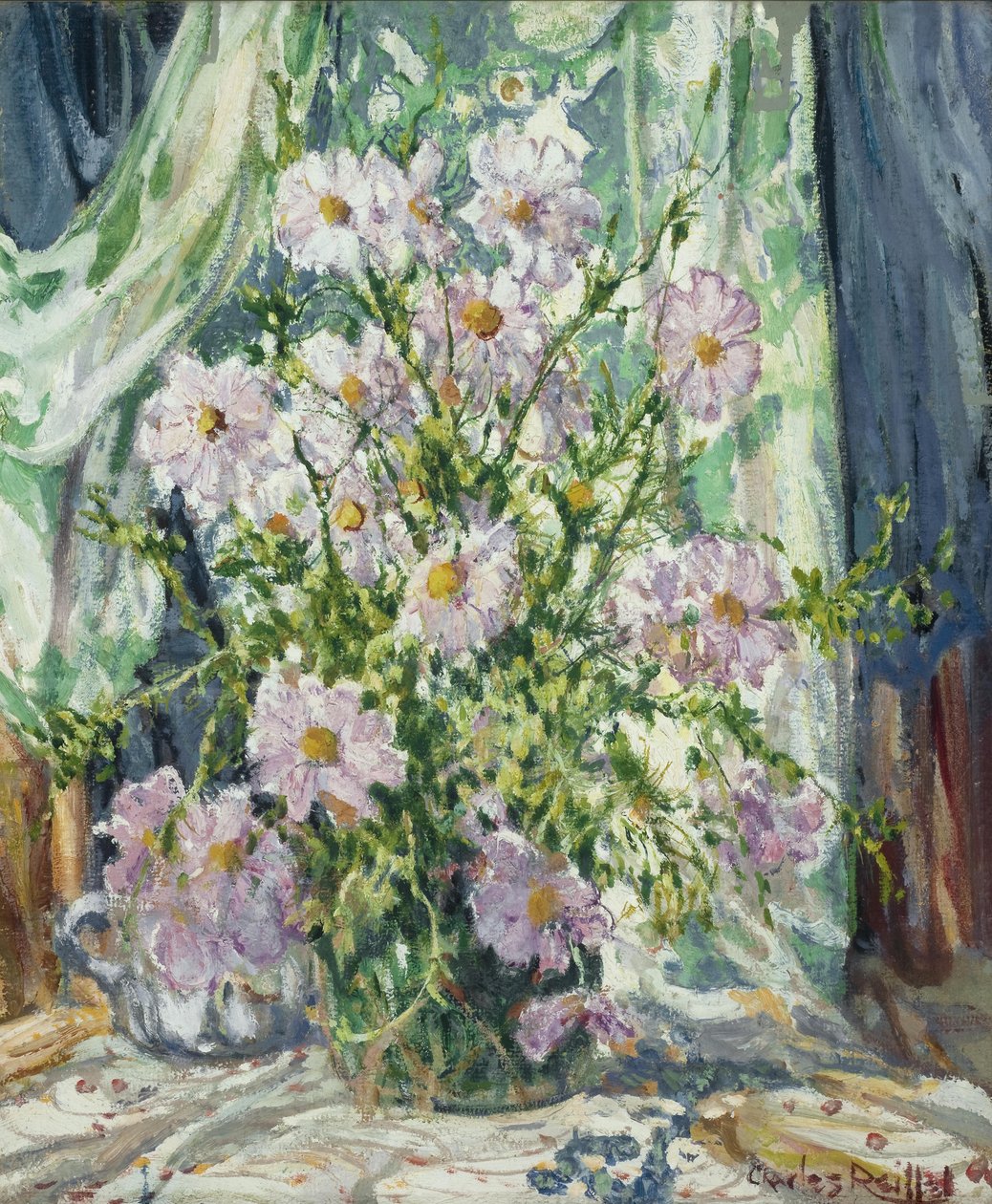 Still-life with Cosmos by Charles P. Reiffel