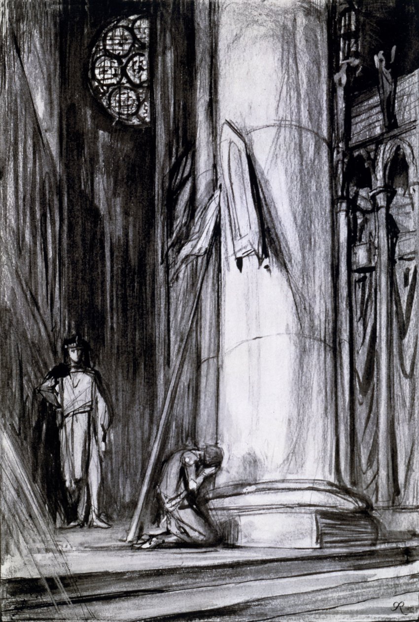 Rheims Cathedral, scene from 