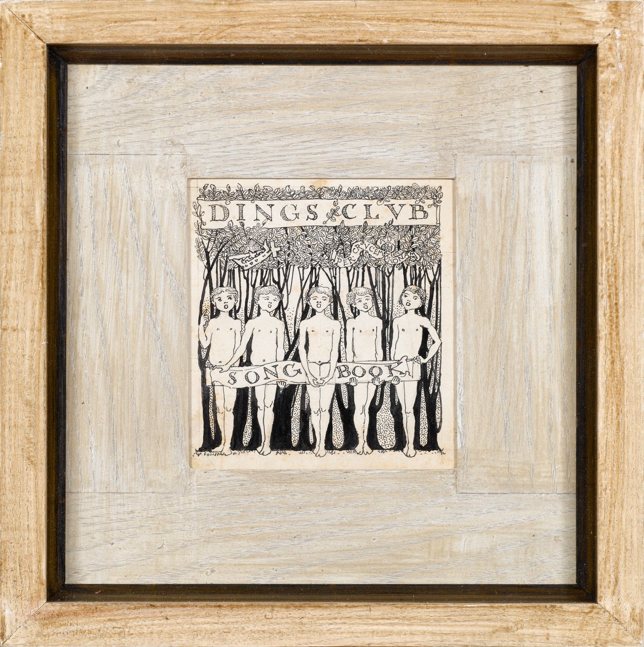 Design for Dings Club Songbook, 1890s by Charles Robert Ashbee