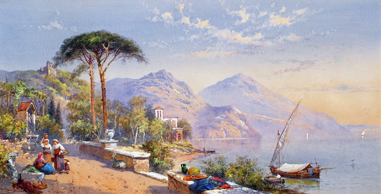 Near Naples, 1883 by Thomas Charles Leeson Rowbotham