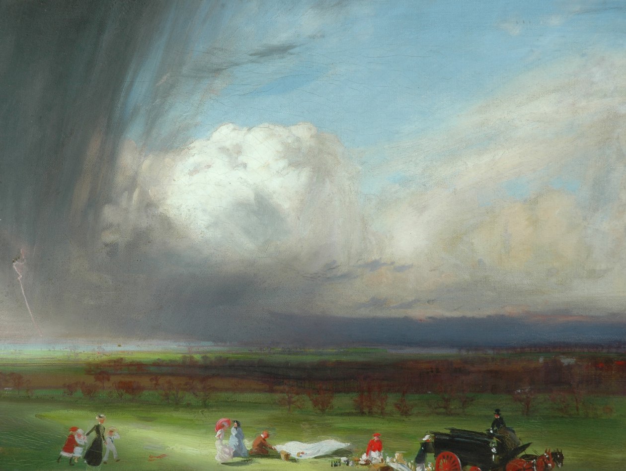 An Interrupted Picnic by Charles Sims