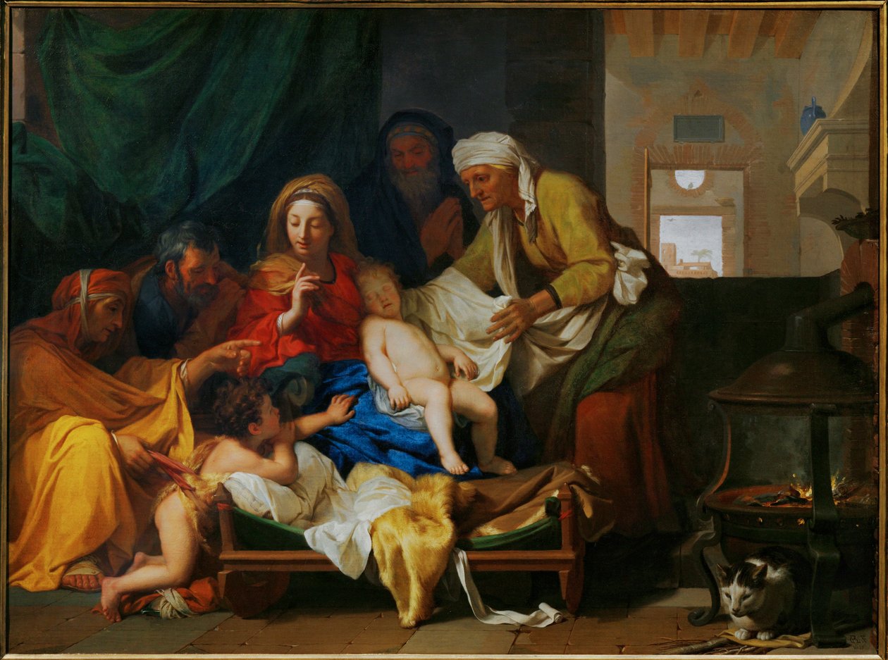 The sleep of the child Jesus by Charles (attr. to) Le Brun