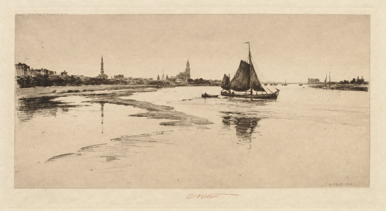 Arnheim on the Rhine, 1888 by Charles Adams Platt