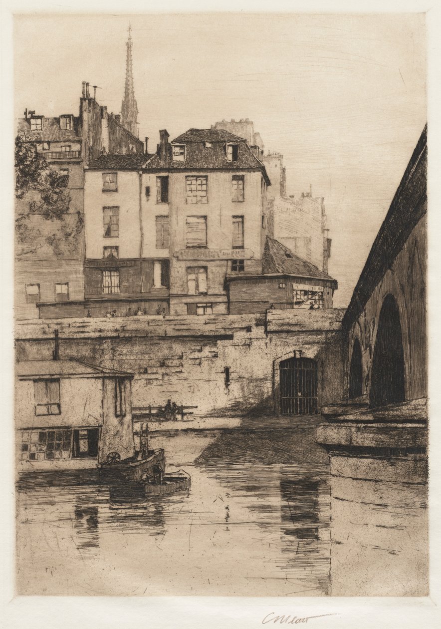 Quai des Orfèvres, Paris, 1886 by Charles Adams Platt