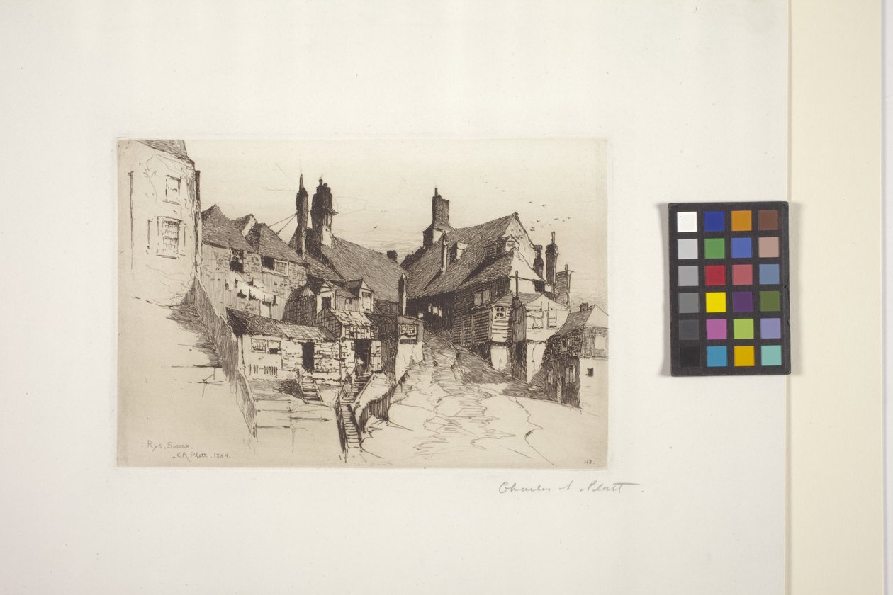 Rye, Sussex by Charles Adams Platt: Premium art reproduction