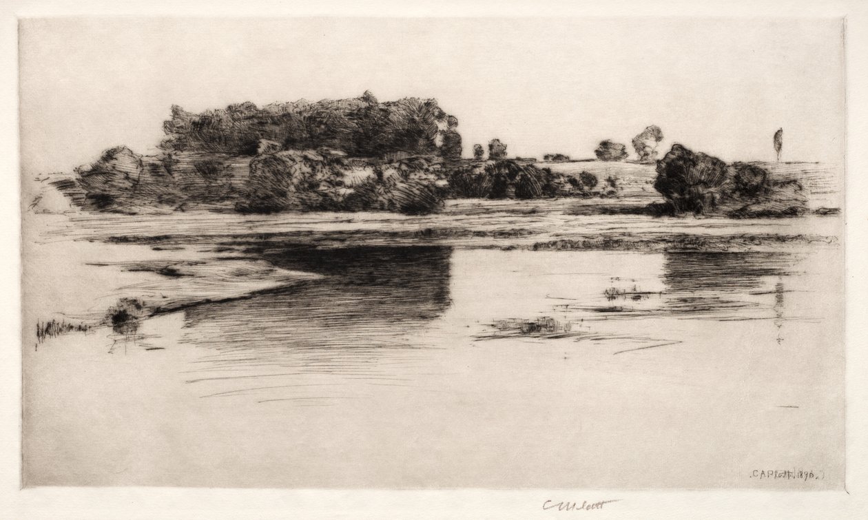 The Charles River by Charles Adams Platt: Fine art print