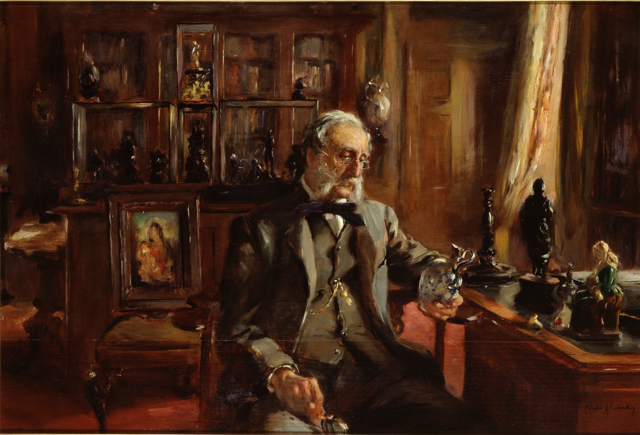 The Collector at Home, late 19th century by Charles Alexander