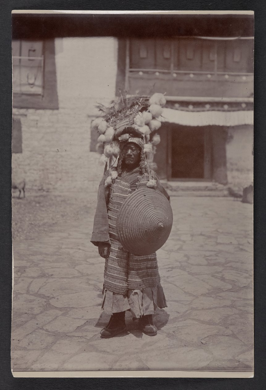 Traditional Tibetan Military Costume by Charles Alfred Bell