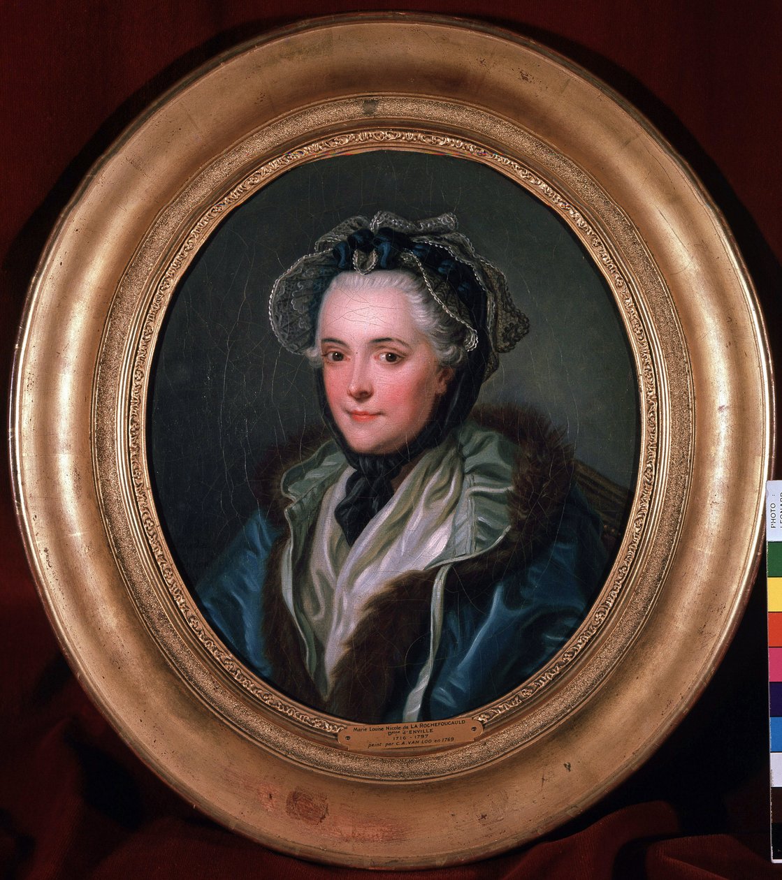 Portrait of Marie-Louise-Nicole, Duchess of Enville (1716-1797) by Charles Amedee Philippe van Loo
