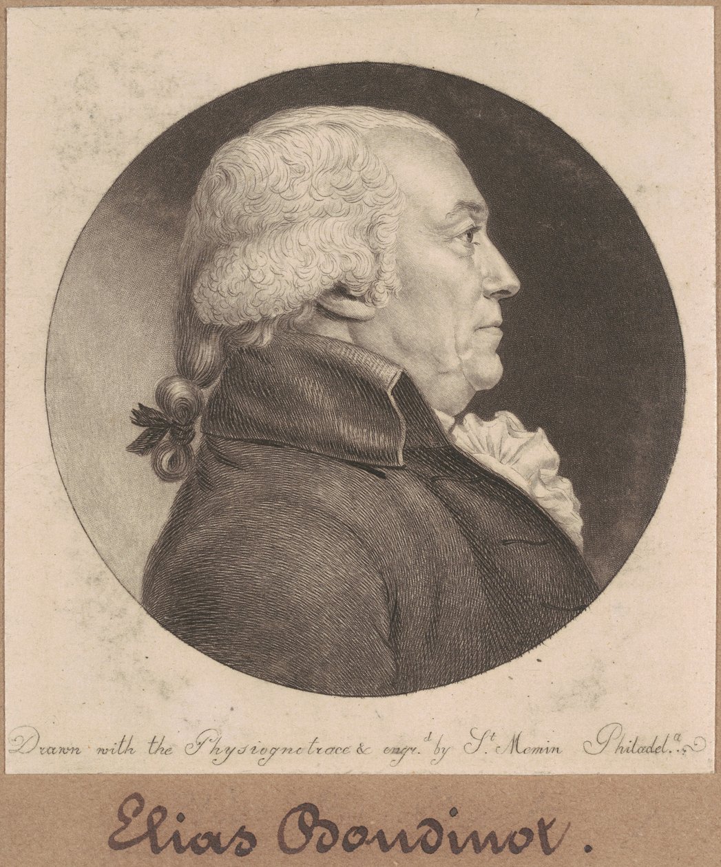 Elias Boudinot by Charles B. J. Févret de Saint Mémin