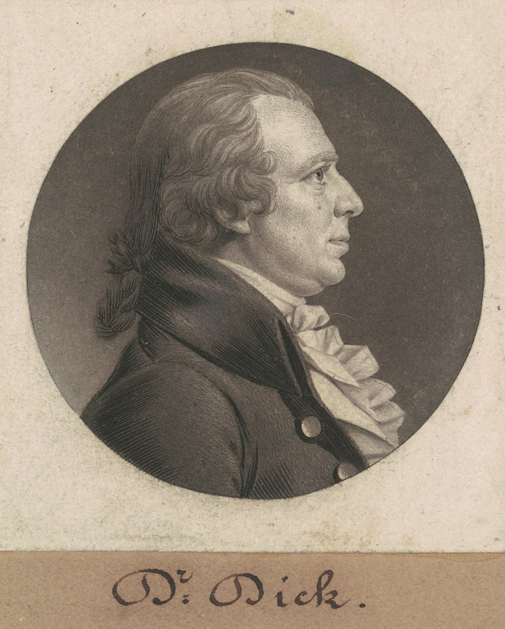 Elisha Cullen Dick by Charles B. J. Févret de Saint Mémin