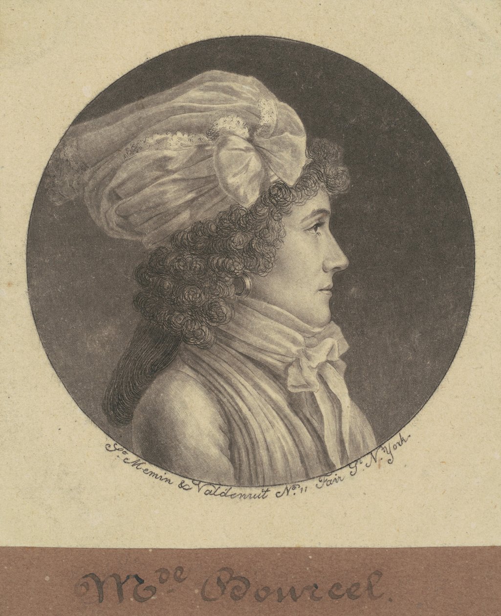 Marie Francoise Bancel by Charles B. J. Févret de Saint Mémin
