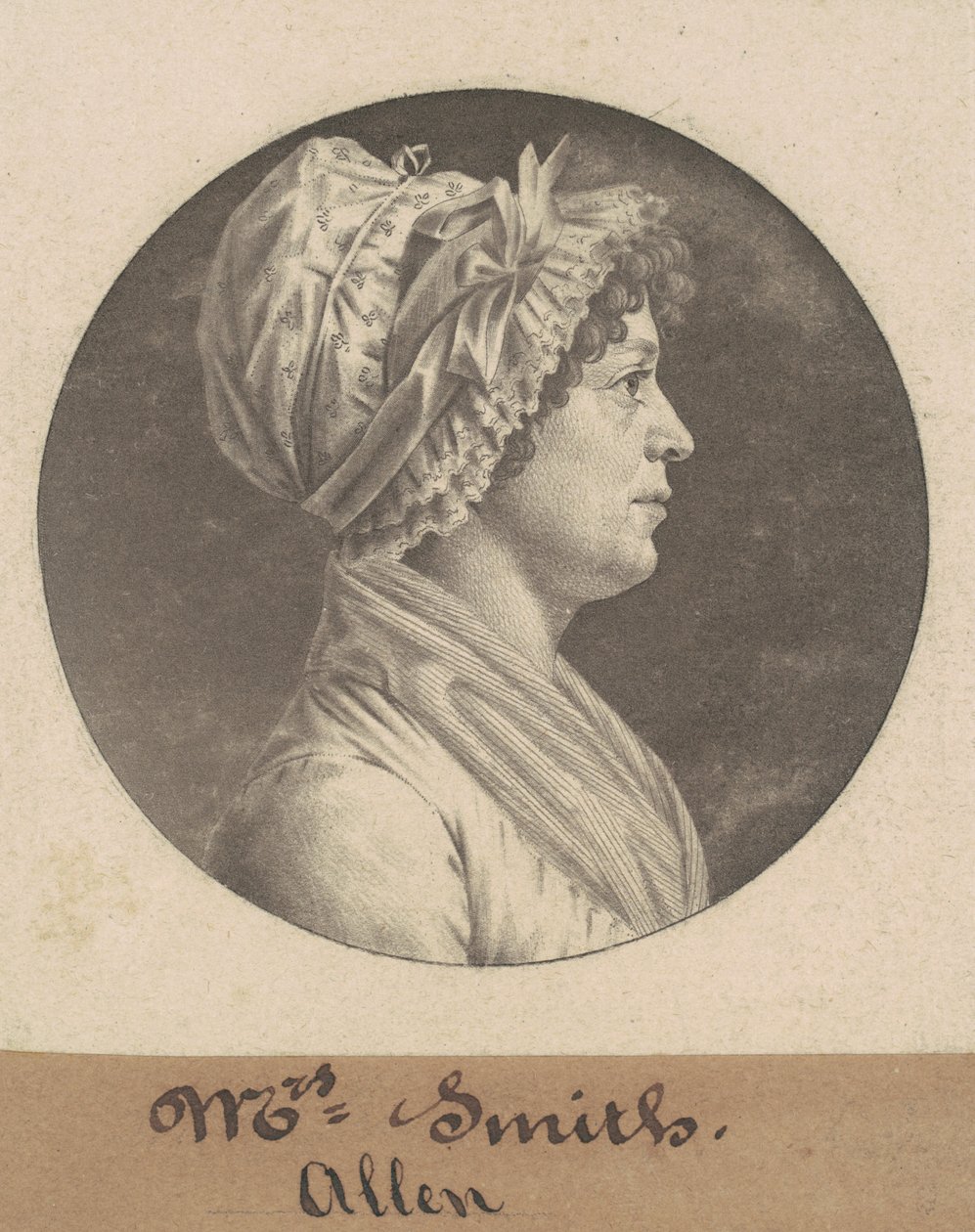 Mrs. Smith by Charles B. J. Févret de Saint Mémin
