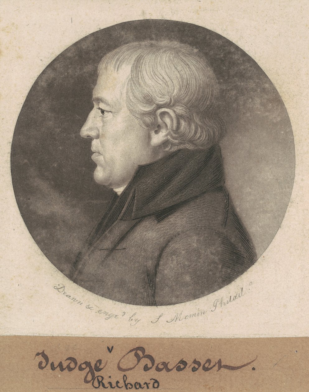 Richard Bassett by Charles B. J. Févret de Saint Mémin