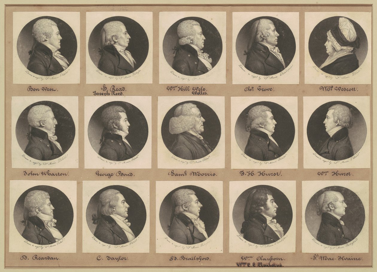 Saint-Mémin Collection of Portraits, Group 11 by Charles B. J. Févret de Saint Mémin