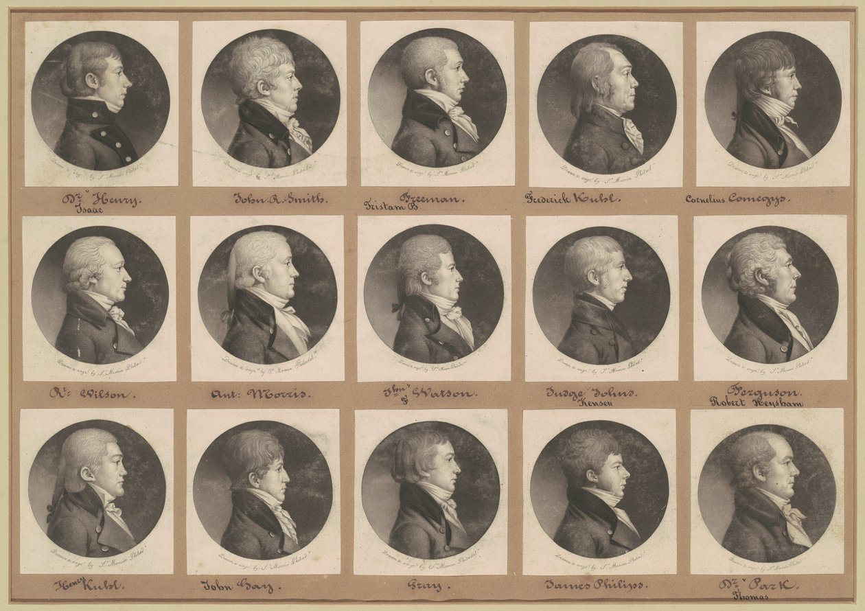 Saint-Mémin Collection of Portraits, Group 22 by Charles B. J. Févret de Saint Mémin