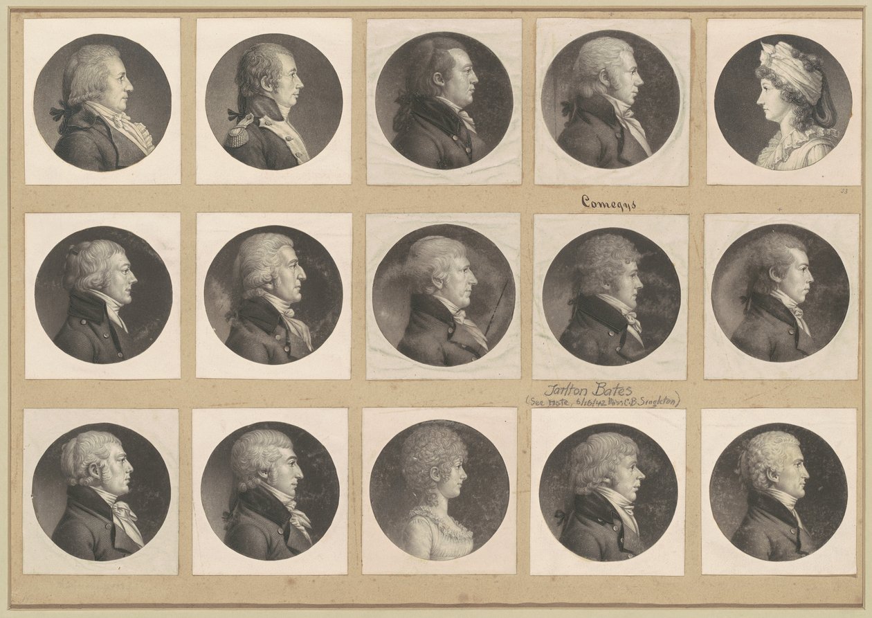 Saint-Mémin Collection of Portraits, Group 53 by Charles B. J. Févret de Saint Mémin